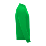 Camisola infantil manga comprida fecho curto 200 g/m2 Roly cor verde segunda vista com lateral