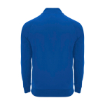Camisola infantil manga comprida fecho curto 200 g/m2 Roly cor azul real segunda vista traseira