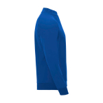 Camisola infantil manga comprida fecho curto 200 g/m2 Roly cor azul real segunda vista com lateral