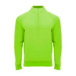 Camisola infantil manga comprida fecho curto 200 g/m2 Roly cor verde fluorescente