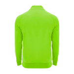 Camisola infantil manga comprida fecho curto 200 g/m2 Roly cor verde fluorescente segunda vista traseira