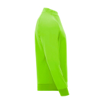 Camisola infantil manga comprida fecho curto 200 g/m2 Roly cor verde fluorescente segunda vista com lateral