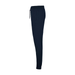Calças desportivas infantis, algodão/poliéster 280 g/m2 Roly cor azul-marinho vista lateral