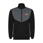 Fato de treino infantil, poliéster, cor a condizer 225 g/m2 Roly cor cinzento-escuro vista impressão serigrafia