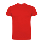 T-shirt infantil, manga curta, algodão de malha 165 g/m2 Roly cor vermelho