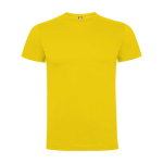 T-shirt infantil, manga curta, algodão de malha 165 g/m2 Roly cor amarelo