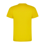 T-shirt infantil, manga curta, algodão de malha 165 g/m2 Roly cor amarelo segunda vista traseira