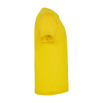T-shirt infantil, manga curta, algodão de malha 165 g/m2 Roly cor amarelo segunda vista com lateral