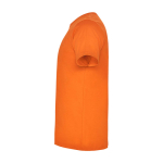 T-shirt infantil, manga curta, algodão de malha 165 g/m2 Roly cor cor-de-laranja vista lateral