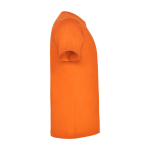 T-shirt infantil, manga curta, algodão de malha 165 g/m2 Roly cor cor-de-laranja segunda vista com lateral
