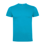 T-shirt infantil, manga curta, algodão de malha 165 g/m2 Roly cor turquesa