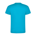 T-shirt infantil, manga curta, algodão de malha 165 g/m2 Roly cor turquesa segunda vista traseira
