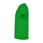 T-shirt infantil, manga curta, algodão de malha 165 g/m2 Roly cor verde relva vista lateral