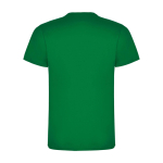 T-shirt infantil, manga curta, algodão de malha 165 g/m2 Roly cor verde tropical segunda vista traseira