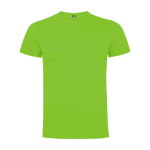 T-shirt infantil, manga curta, algodão de malha 165 g/m2 Roly cor verde-lima