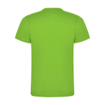 T-shirt infantil, manga curta, algodão de malha 165 g/m2 Roly cor verde-lima segunda vista traseira