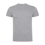 T-shirt infantil, manga curta, algodão de malha 165 g/m2 Roly cor cinzento-claro mesclado