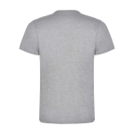 T-shirt infantil, manga curta, algodão de malha 165 g/m2 Roly cor cinzento-claro mesclado segunda vista traseira