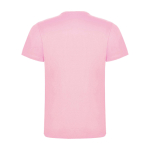 T-shirt infantil, manga curta, algodão de malha 165 g/m2 Roly cor cor-de-rosa claro segunda vista traseira