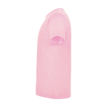 T-shirt infantil, manga curta, algodão de malha 165 g/m2 Roly cor cor-de-rosa claro vista lateral