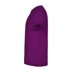 T-shirt infantil, manga curta, algodão de malha 165 g/m2 Roly cor roxo vista lateral