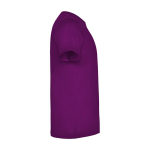T-shirt infantil, manga curta, algodão de malha 165 g/m2 Roly cor roxo segunda vista com lateral
