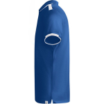 Polo poliéster de manga curta para homem bicolor 140 g/m2 Roly cor azul real vista lateral