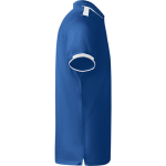 Polo poliéster de manga curta para homem bicolor 140 g/m2 Roly cor azul real segunda vista com lateral