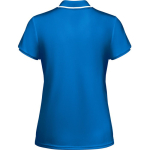 Polo de poliéster de manga curta para mulher bicolor 140 g/m2 Roly cor azul real segunda vista traseira