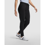 Calças desportivas de mulher em algodão e poliéster 280 g/m² Roly cor preto imagem de estilo de vida 2