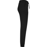 Calças desportivas de mulher em algodão e poliéster 280 g/m² Roly cor preto segunda vista com lateral