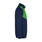 Fato de treino unisex poliéster bicolor a condizer 225 g/m2 Roly cor verde segunda vista com lateral