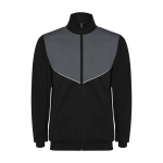 Fato de treino unisex poliéster bicolor a condizer 225 g/m2 Roly cor cinzento-escuro