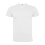 T-shirt de manga curta em algodão para homem 165 g/m² Roly cor branco
