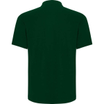 Polo piqué unissexo em algodão e poliéster com bolso 190 g/m² Roly cor verde garrafa segunda vista traseira