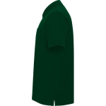 Polo piqué unissexo em algodão e poliéster com bolso 190 g/m² Roly cor verde garrafa vista lateral