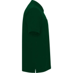 Polo piqué unissexo em algodão e poliéster com bolso 190 g/m² Roly cor verde garrafa segunda vista com lateral