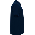 Polo piqué unissexo em algodão e poliéster com bolso 190 g/m² Roly cor azul-marinho segunda vista com lateral