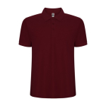 Polo piqué de homem em algodão e poliéster 190 g/m² Roly cor bordeaux