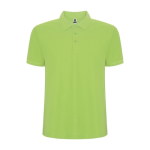 Polo piqué de homem em algodão e poliéster 190 g/m² Roly cor verde-lima