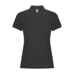 Polo piqué de mulher em algodão e poliéster 190 g/m² Roly cor grafite