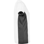 T-shirt desportiva de poliéster para mulher bicolor 140 g/m2 Roly cor branco segunda vista com lateral