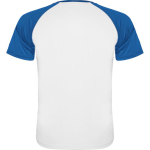 T-shirt desportiva unissexo manga curta poliéster 140 g/m2 Roly cor azul real segunda vista traseira