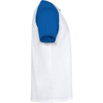T-shirt desportiva unissexo manga curta poliéster 140 g/m2 Roly cor azul real segunda vista com lateral