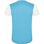 T-shirt desportiva unissexo poliéster manga curta 130 g/m2 Roly cor branco segunda vista traseira