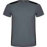 T-shirt desportiva unissexo poliéster manga curta 130 g/m2 Roly cor cinzento-escuro