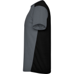 T-shirt desportiva unissexo poliéster manga curta 130 g/m2 Roly cor cinzento-escuro vista lateral