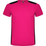 T-shirt desportiva unissexo poliéster manga curta 130 g/m2 Roly cor fúcsia