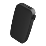 Powerbank retangular para carregar até 3 dispositivos de uma vez 20 W cor titânio