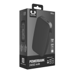 Powerbank retangular para carregar até 3 dispositivos de uma vez 20 W cor titânio quinta vista